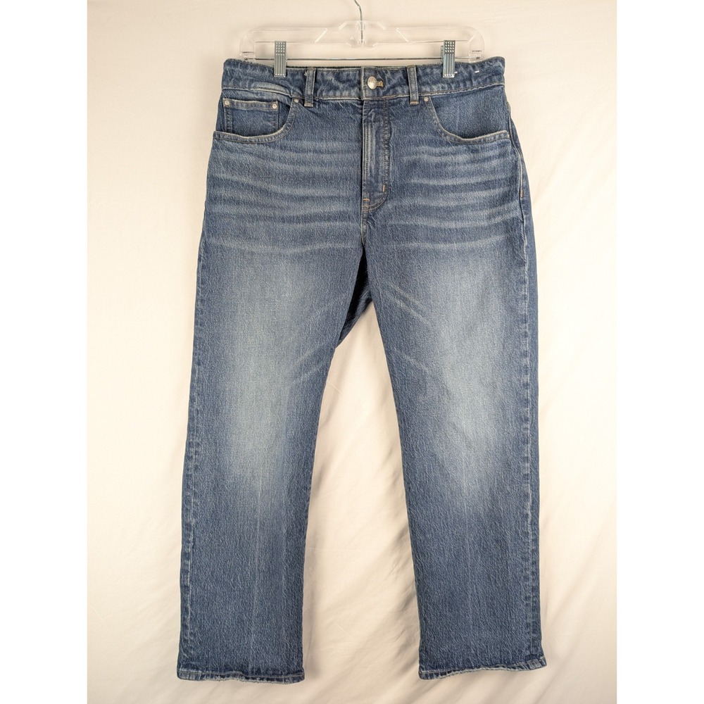 Madewell The Curvy Longline Straight Jean Womens 30P Blue Denim DM9232
